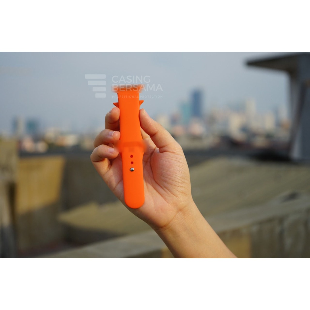 Strap untuk Watch 38 40 41 45 42 44mm S / M Ukuran Pendek bahan bahan silikon Soft Silicone Sport Band Strap