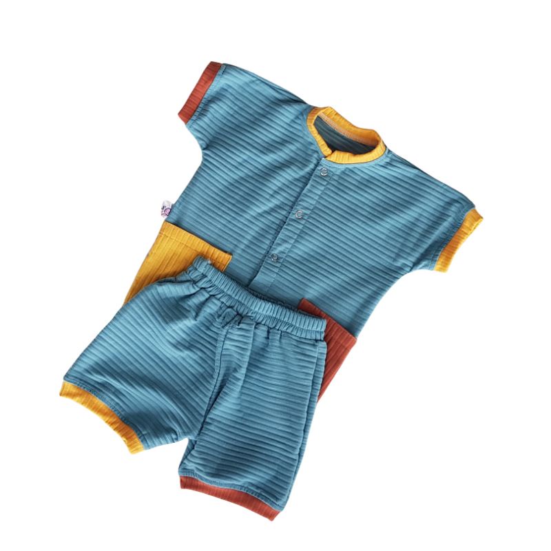 LollyPop Setelan Playsuit Pendek Anak Cowok Cewek Untuk Anak Usia 1 sd 4 Tahun