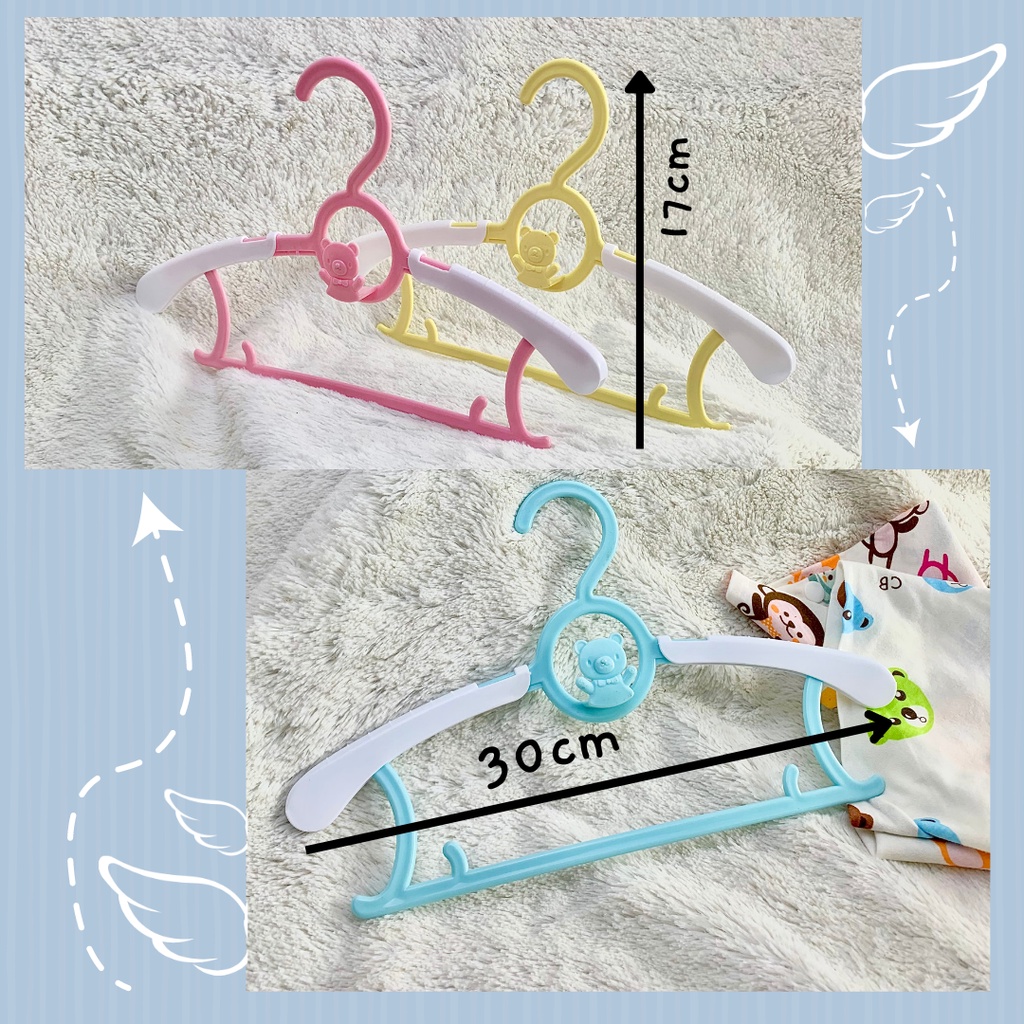 KING [HB] Hanger Baju / Gantungan Baju Anak / Gantungan Baju Lucu / Adjustable Hanger / Gantungang Baju Plastik