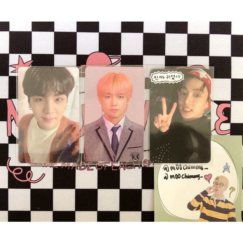 PC TAEHYUNG OSIS, POB BE ESS YOONGI, PC JUNGKOOK DICON