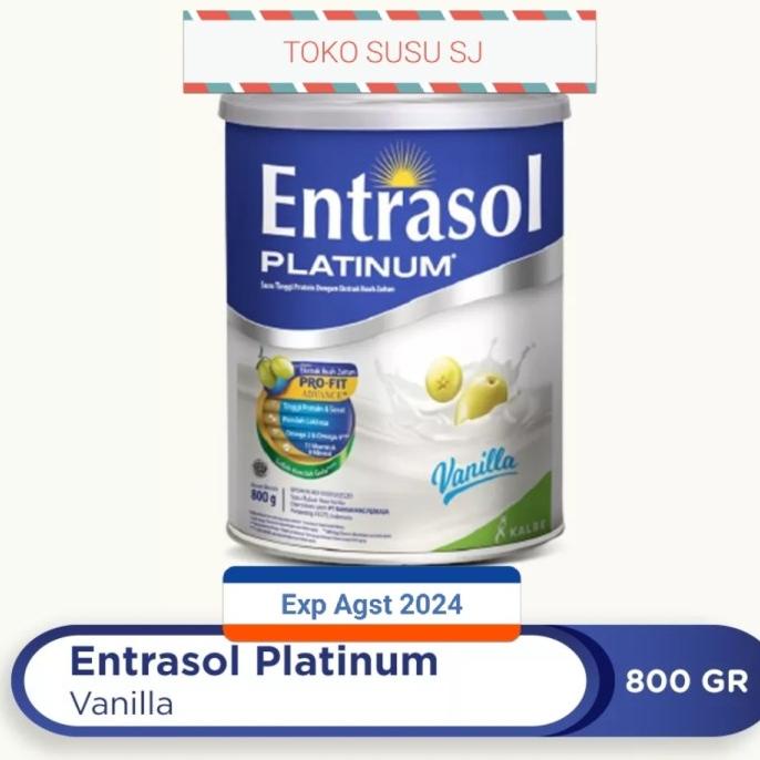 

[ COD ] ENTRASOL PLATINUM VANILA 800 GRAM/800GR/SENIOR/VANILLA