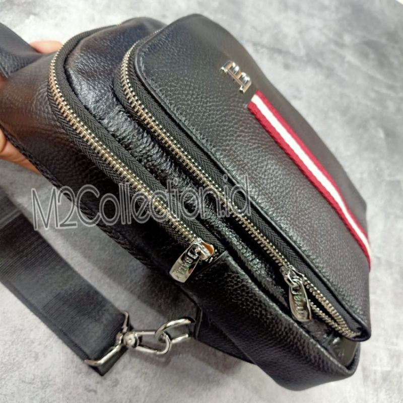 Slingbag Bally Leather Bodybag Tas Selempang Kulit Asli Premium Quality