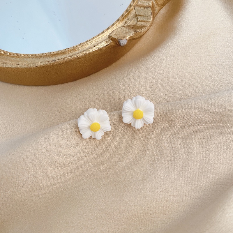 [1 Pasang] Anting Anting Tusuk Gaya Korea Elegan Lucu Unik Aksesoris Anting Wanita Perhiasan Telinga Pesta Sehari Hari Tindik Kait Bunga Pita Cantik Simple Korean Earrings