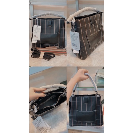 Tas import premium motif kotak