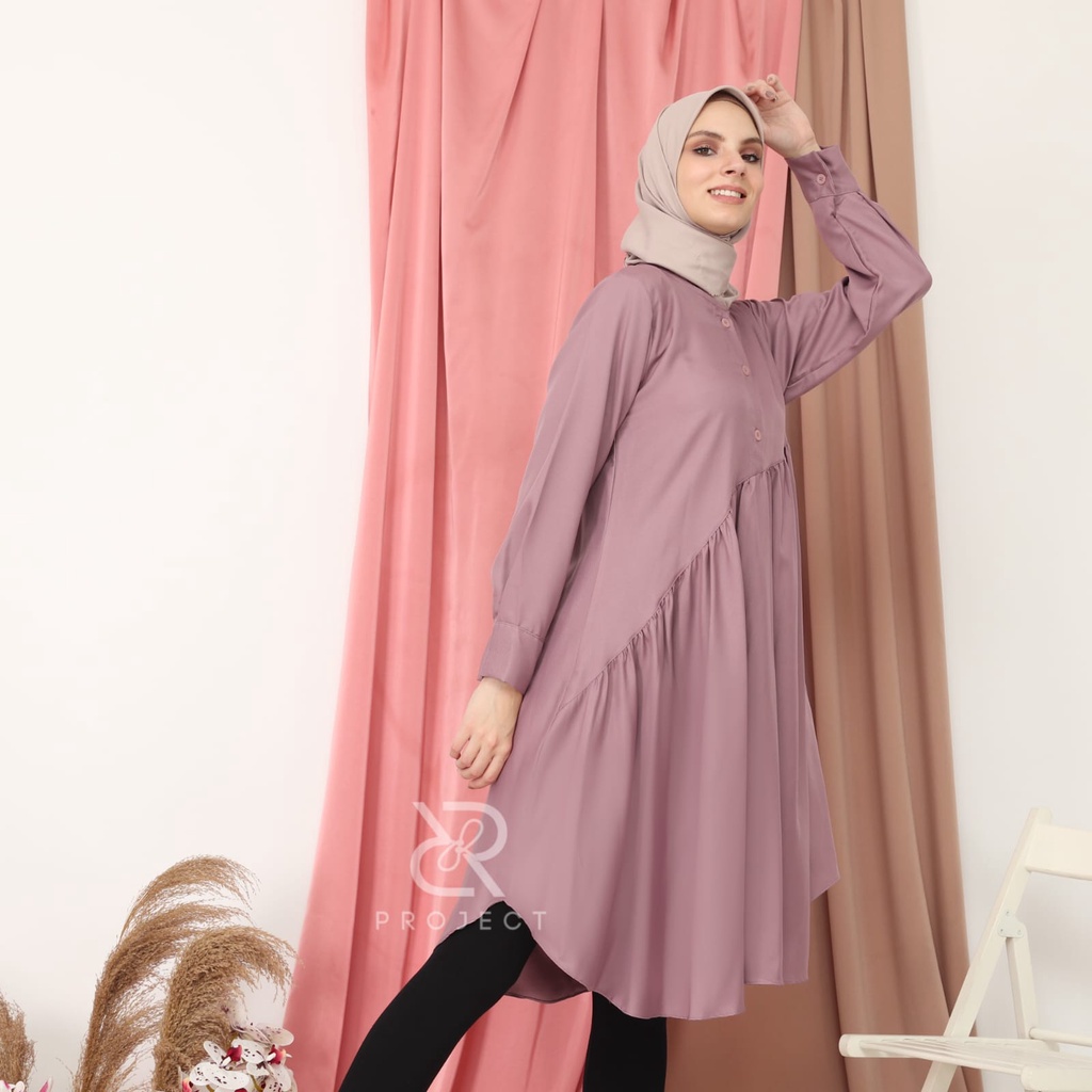 GF02 ~ KEMALA TUNIK matt SHAQILA HQ ATASAN MUSLIM WANITA KEKINIAN