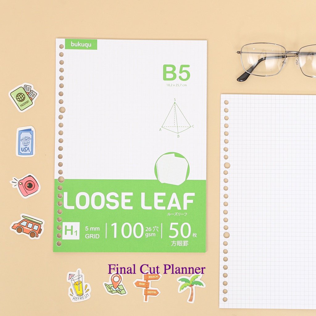 

Loose Leaf B5 - HVS 100 gsm Kertas Binder .