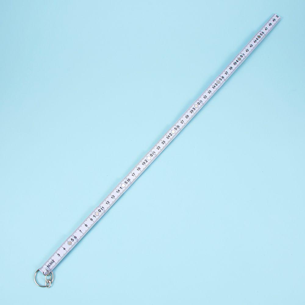 [Elegan] Alat Ukur Pencari Kunci Plastik Tahan Lama Fold Ruler Tape Key Chains