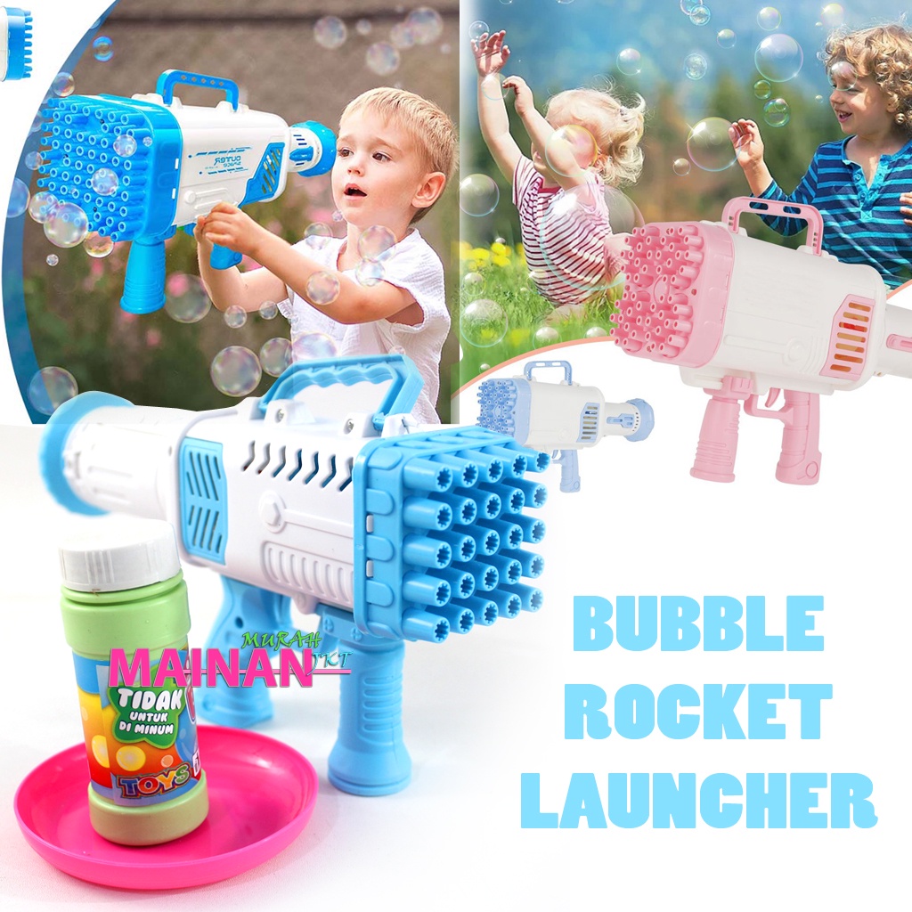 MAINANKEI MAINAN ANAK MURAH SS1527 BUBBLE ROCKET LAUNCHER MAINAN GELEMBUNG SABUN ANAK