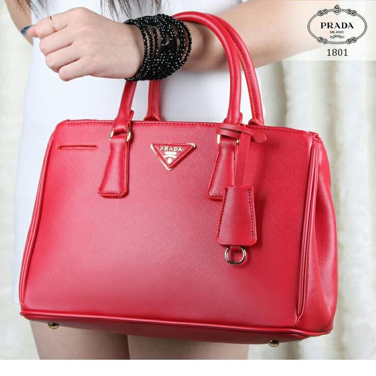 vj⁑Ready Stock✿➽ REAL PICT  Tas wanita prada IMPORT safiano 3 ruang tas import tas batam tas Q78 ⁑