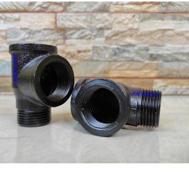 TEE/LETTER T CABANG TIGA POMPA AIR BESI ANTI KARAT (SAMBUNGAN POMPA)