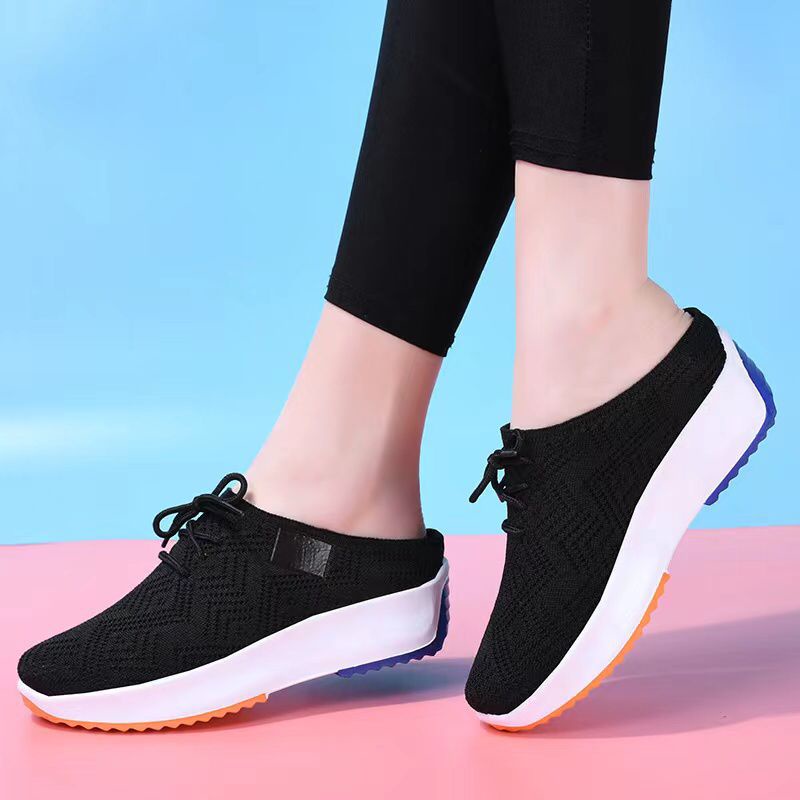 Sepatu Wedges Wanita Import JN3123 / Wedges Shoes Wanita fliknit