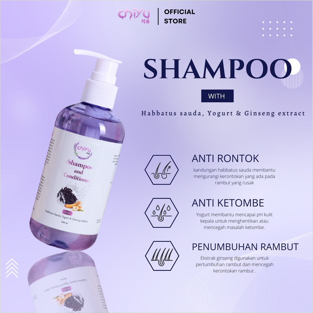 Shampoo &amp; Conditioner Chiyu Hair Treatment Shampoo Rambut