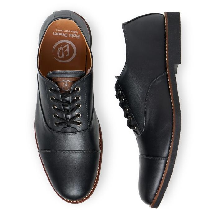OXFORD BLACK | EIGHT DREAM | Sepatu Pantofel Pria