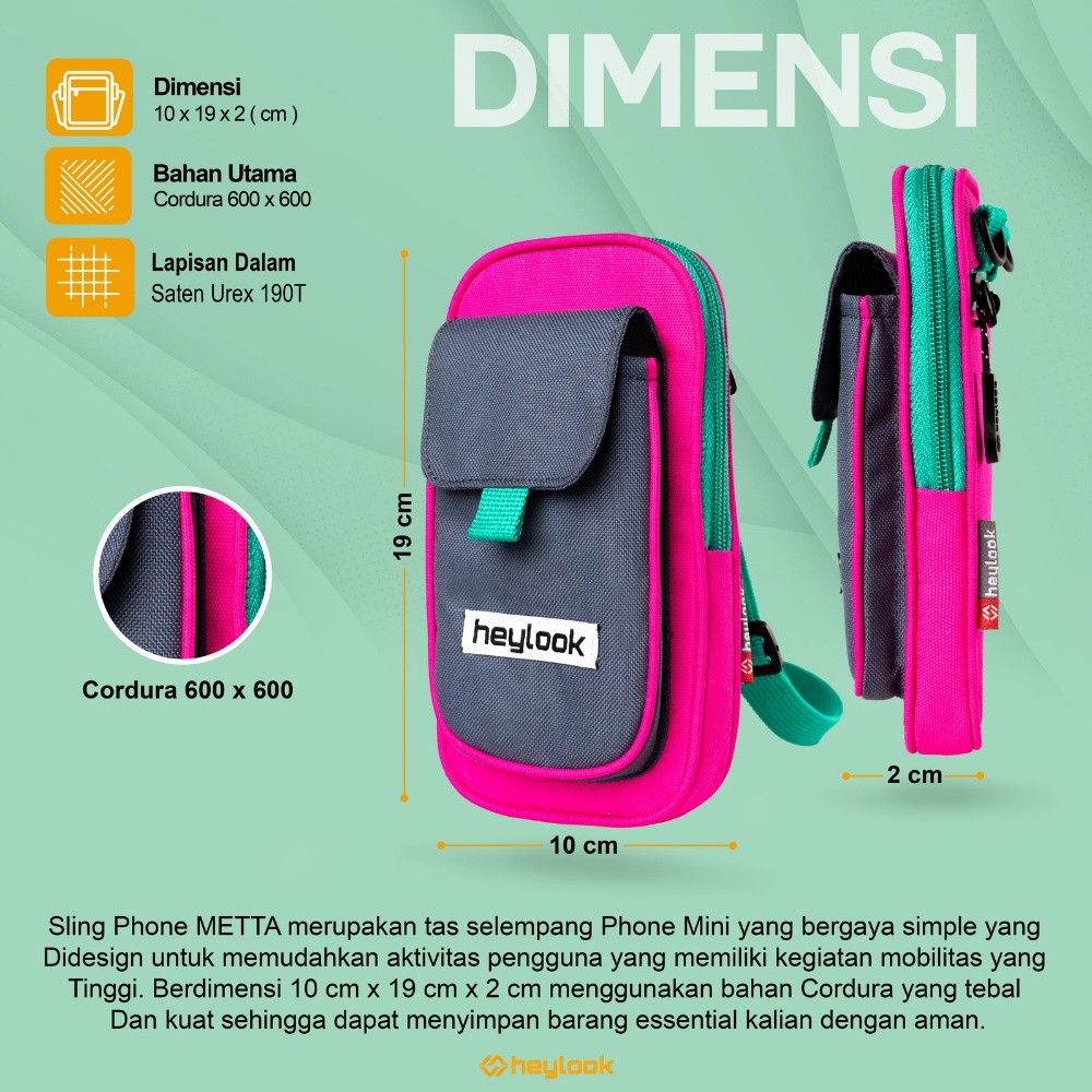 Tas Leher Kalung HP Dompet Kunci Kartu ID Card Sling Pouch Tas Selempang Handphone Pria Wanita Unisex Branded Kekinian