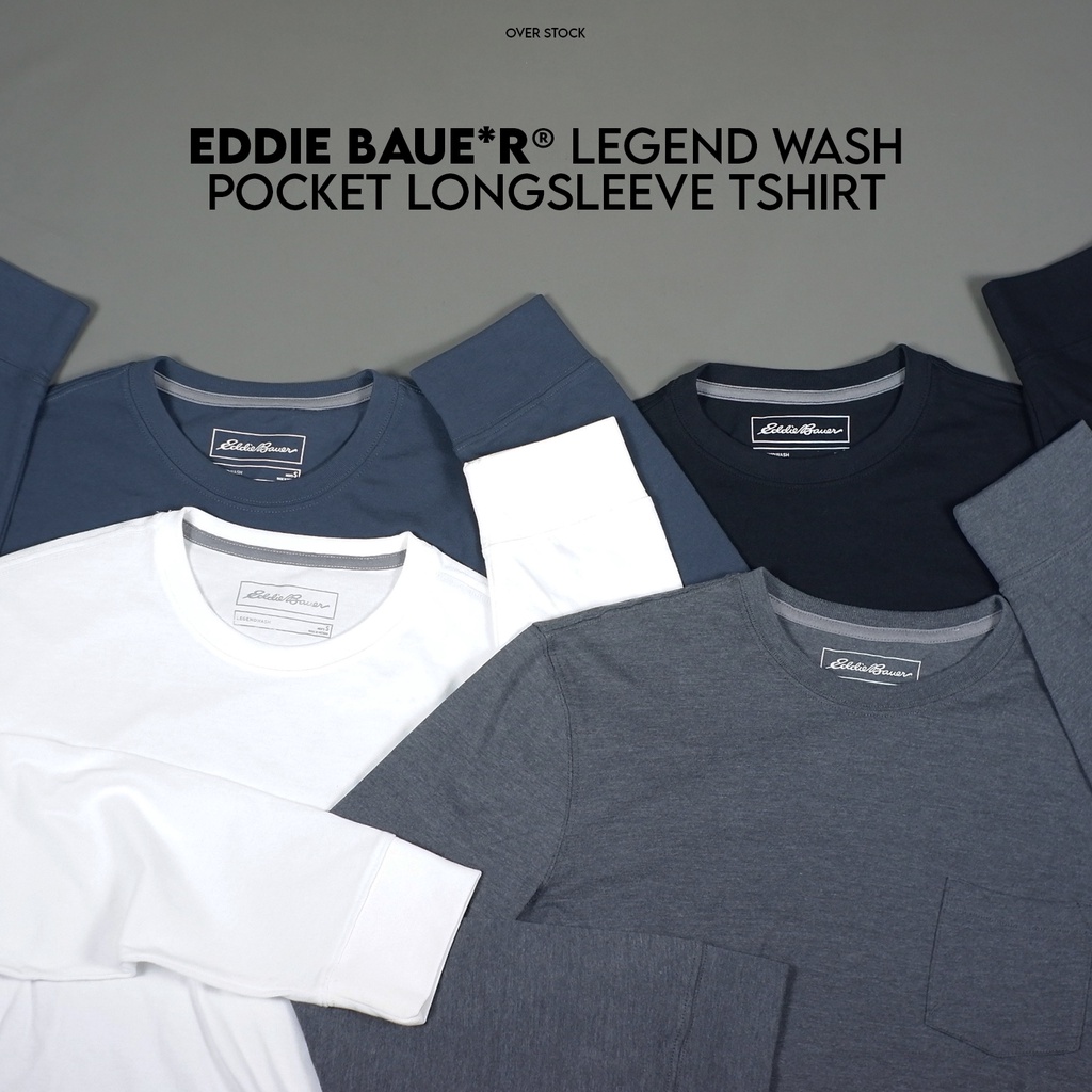 Eddie Baue*r Legend Wash Longsleeve Pocket Tshirt