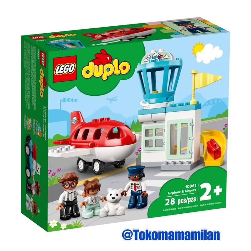Lego Duplo 10961 Airplane and Airport | Mainan Balok Bandara | Bricks Airport & Airplane