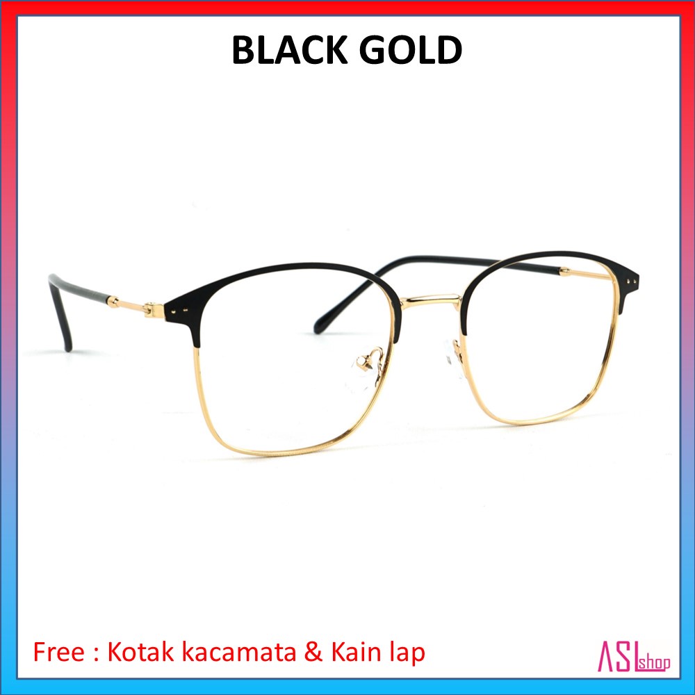FRAME DAN KACAMATA MINUS KOREA (1924)+ LENSA BLUERAY/PHOTOCROMIC