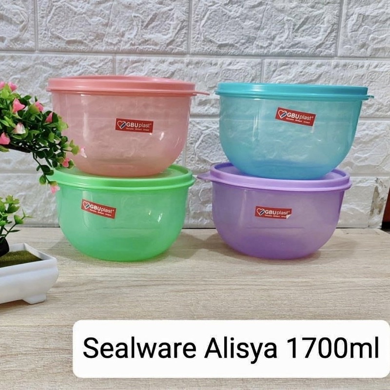 GBU Plast Alisya Large 1700 ml Toples Makanan Kedap Udara BPA Free Food Safe Sealware