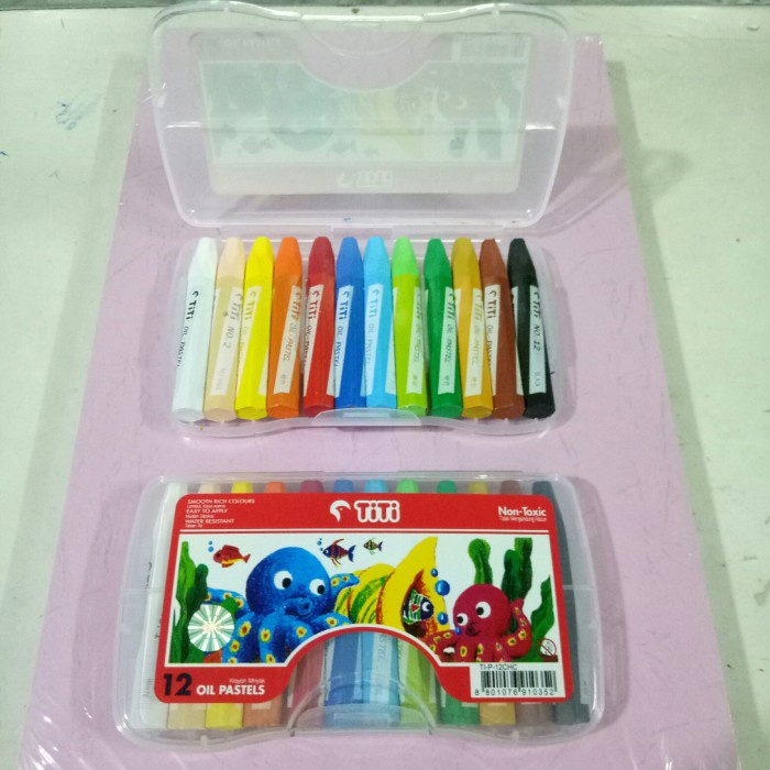 

murah Crayon TiTi 12 Warna / Oil Pastels / Krayon Minyak