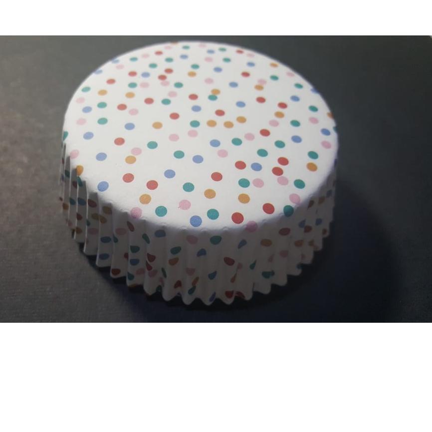 

EXCLUSIVE!100 pc kertas roti laminating lansung panggang bread bake case import ROUND POLCA RAINBOW|SQ6