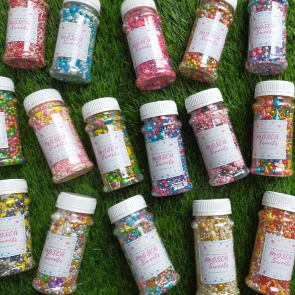 

Star *PART 1*EDIBLE MIXED SPRINKLES ISI 50GR/100GR murah
