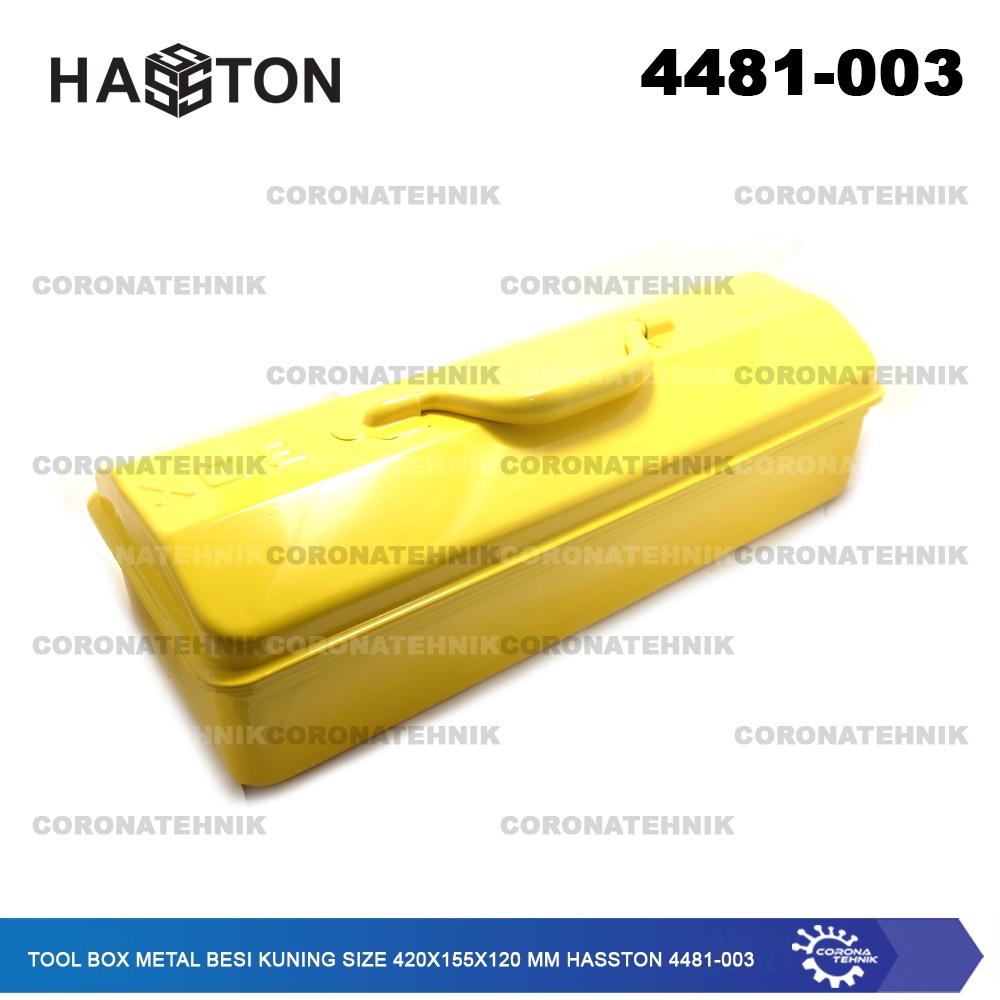 4481-003 - Tool Box Metal Besi Kuning Size 420x155x120 mm Hasston