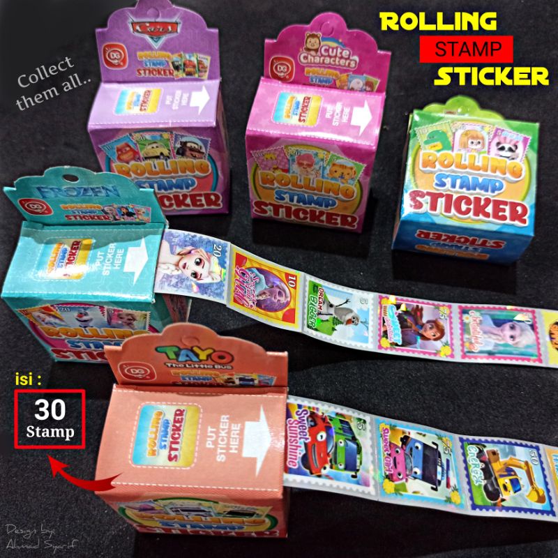 

GROSIR ROLLING STICKER KARAKTER - MAINAN ANAK STIKER HOLOGRAM MURAH