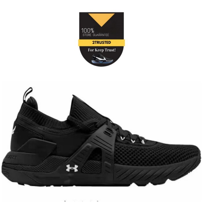 Sepatu Under Armour Project Rock 4 Full Black 100% Store Guarantee