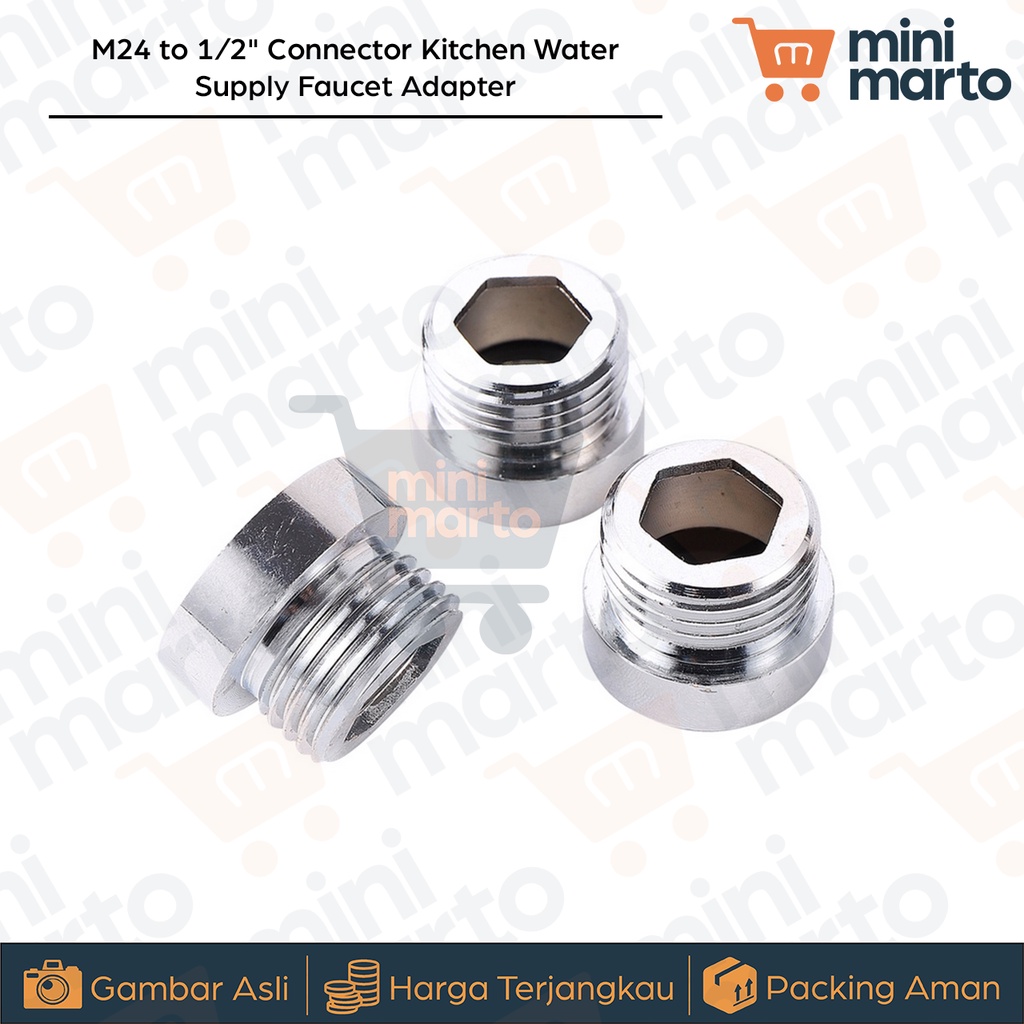 Adaptor Pipa Untuk Keran Dapur M24 to 1/2&quot; - Minimarto