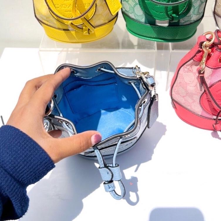 ASH1-3915♕ Coach Drawstring Bucket Mini Bag Tas jinjing wanita Best.product