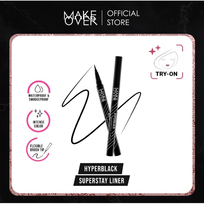 MAKE OVER Hyperblack Superstay Liner 1G | Waterproof &amp; Smudgeproof