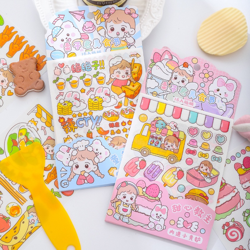 

Agftoys Stiker Korea 1 Set isi 16 Lembar Scrapbook Free Kape Stiker