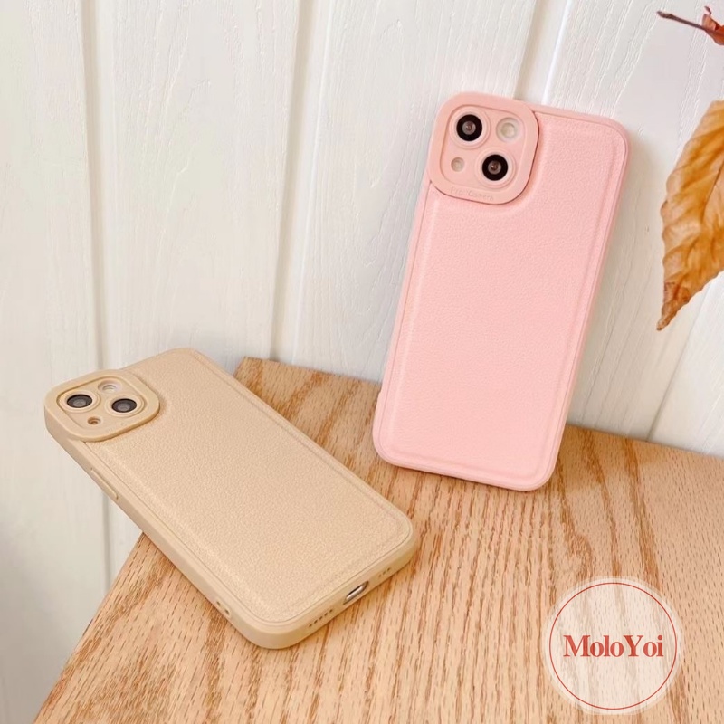 Soft Case Bahan Kulit Imitasi Matte Untuk iPhone 7Plus 8Plus 11 Pro MAX XR 12 13 14 Pro MAX X XS MAX SE 2020