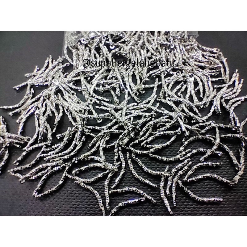 connector butterfly kupu Pipa Lilit / Ulir isi 500 pcs DIY Bahan Gelang Kalung Strap Mask ceko