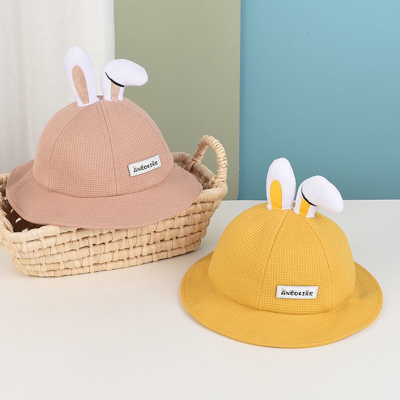 COD!!! topi bucket hat anak perempuan lucu ala korea motif BUNNY EAR usia 1-5 tahun import premium / babylovanta