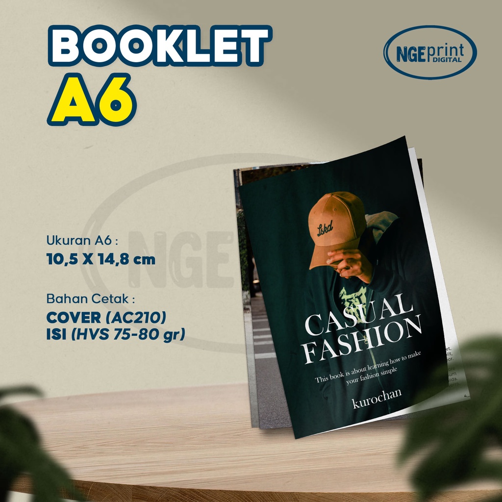 Cetak Buku A6 /  Cetak Booklet A6 / Cetak Buku Custom / Cetak Majalah Company Profile Murah
