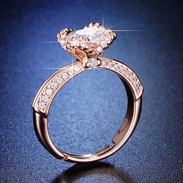 Goldkingdom Perhiasan Fashion Emas Asli Kadar 375 Bangkok Aksesoris Ready Stock 50desain Rose Gold Wanita Cantik Cincin Adjustable Rings Shine Like A Diamond