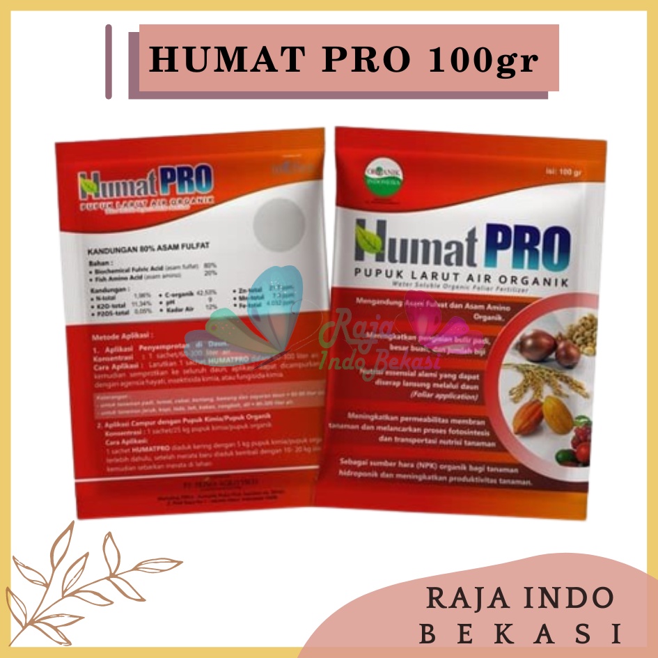 HUMAT PRO 100gr Pupuk Organik Larut Dalam Air HUMATPRO Pupuk Organik Asam Humat