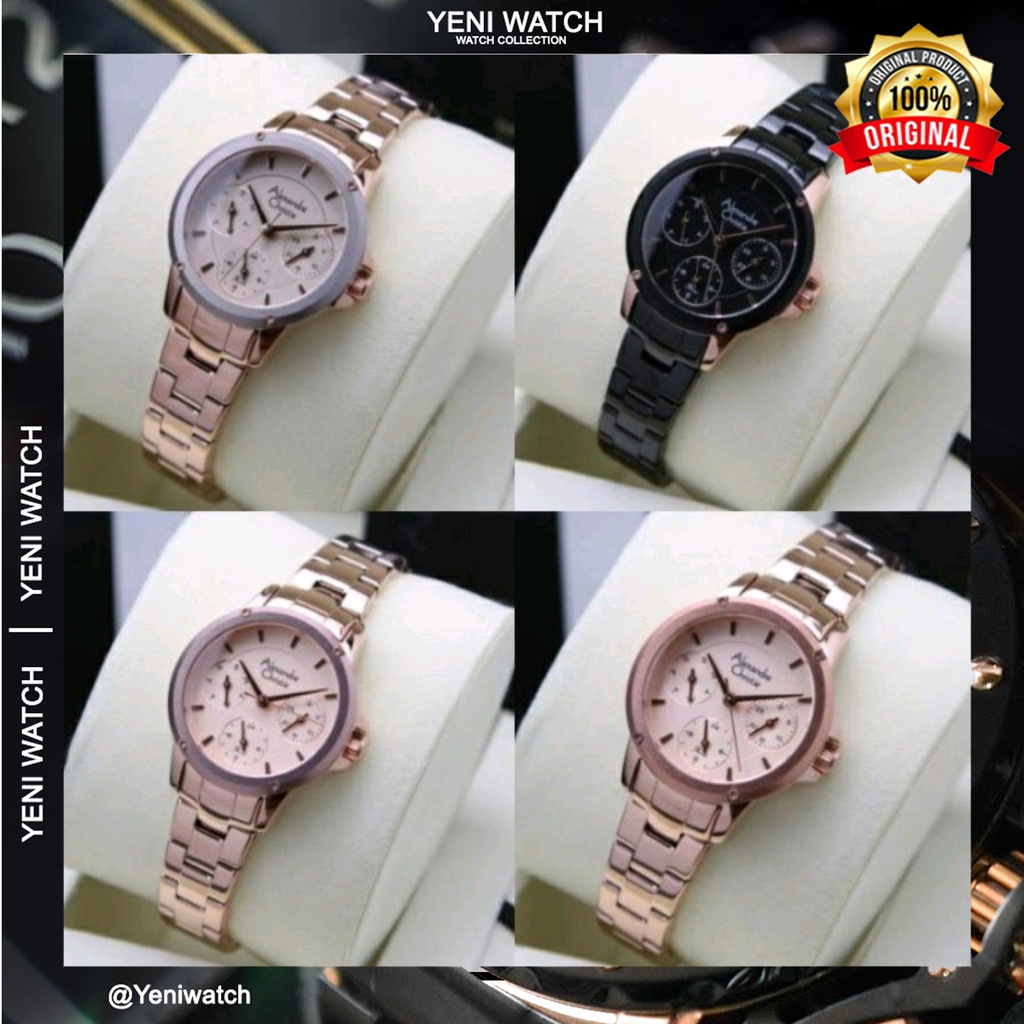 Alexandre Christie Ac 2a16/ Ac 2a26 Jam Tangan Wanita Original Garansi Resmi 1 Tahun