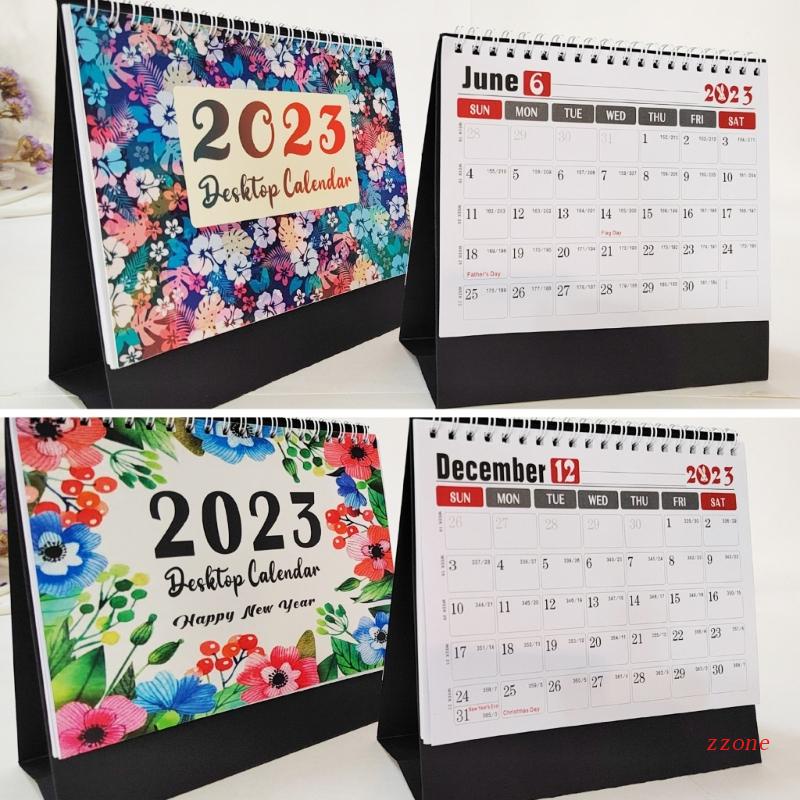 Zzz 2023 Kalender Meja Mini Model Berdiri Untuk Kantor