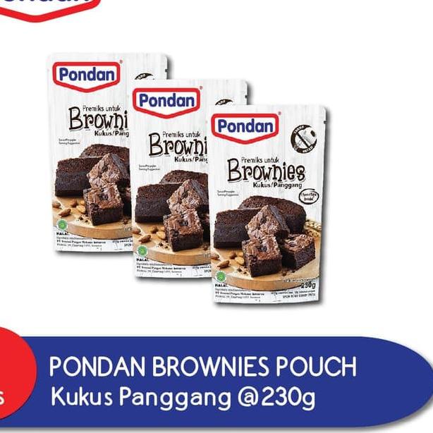 

✨Promo✨ Hari Ini Pondan Brownies Kukus Panggang 230g (3 pouch) gas !!