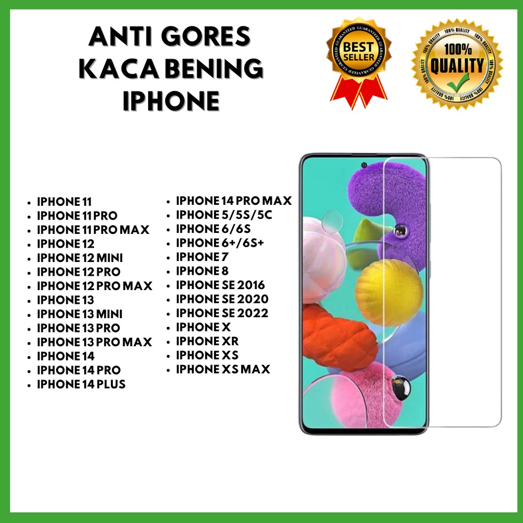 IPH 11-11 PRO - 11 PRO MAX  -12 - 12 MINI - 12 PRO - 12 PRO MAX -13 - 13 MINI - 13 PRO - 13 PRO MAX -14 - 14 PRO - 14 PLUS - 14 PRO MAX - 5/5S/5C - 6/6S - 6+/6S+ -7 -8 - SE 2016 - SE 2020 - SE 2022 - X - XR - XS - XS MAX  TEMPERED GLASS BENING
