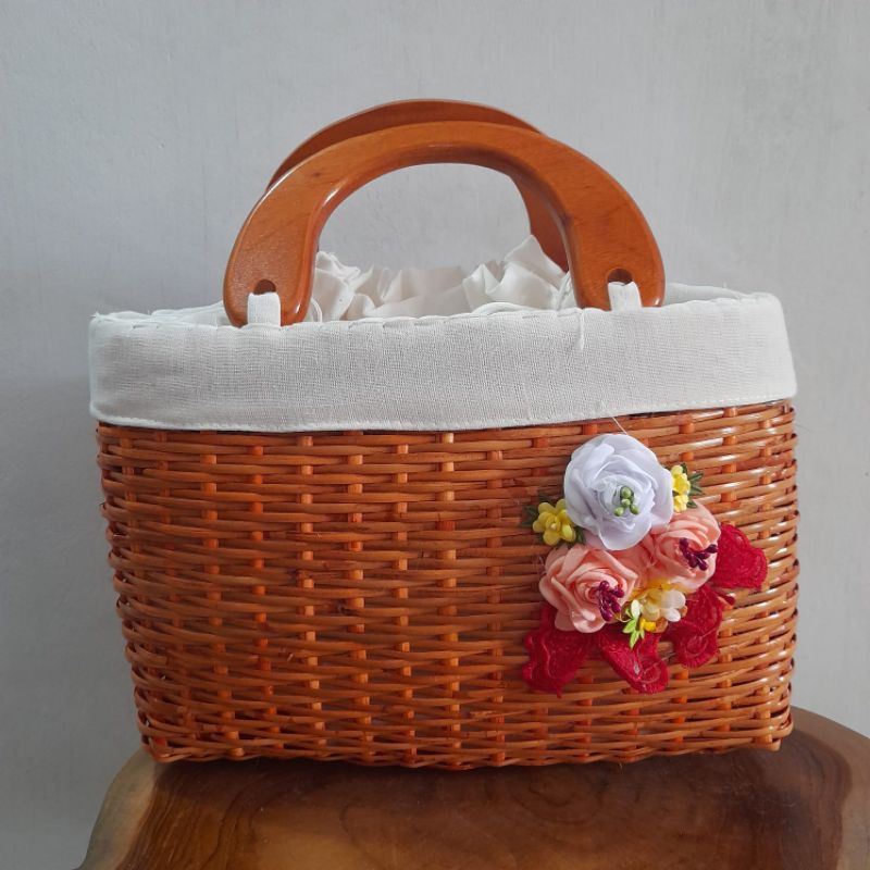 Tas rotan/ tas wanita jinjing rotan/ tas hand bag rotan/ tas wanita/ tas antik/ Tas unik