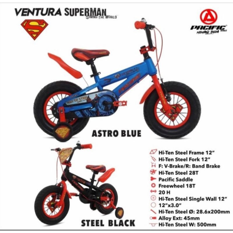 SEPEDA ANAK BMX PACIFIC VENTURA SUPERMAN 12 INCH