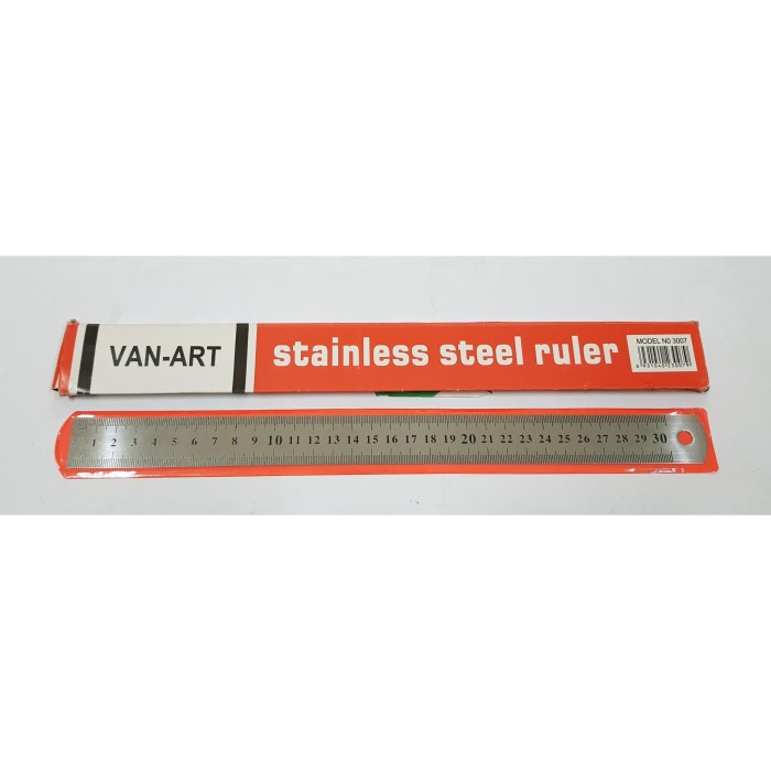 

PENGGARIS BESI / PENGGARIS STAILESS STEEL VAN-ART 30CM DAN 50CM