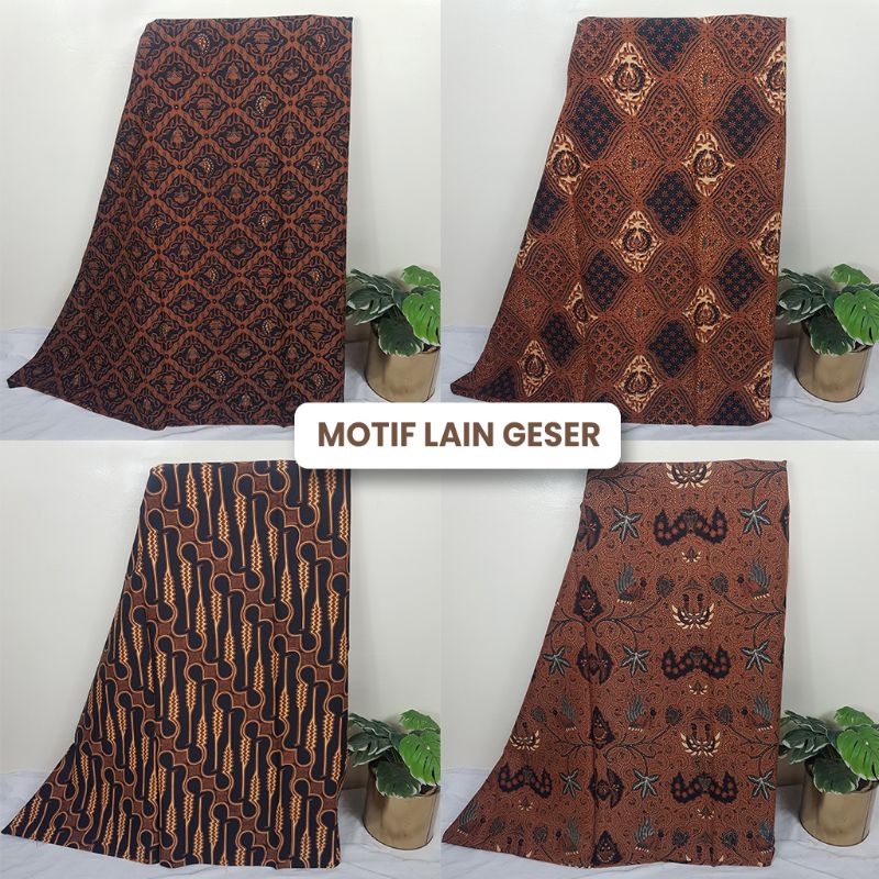 Bahan Batik Berbagai Motif Sogan Pakem Cabut Halusan