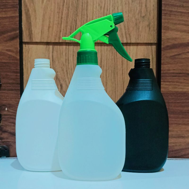 Botol Spray 500ml HDPE / Botol HDPE 500ml Slim Tutup Spray Triger / Botol Semprot 500ml HDPE