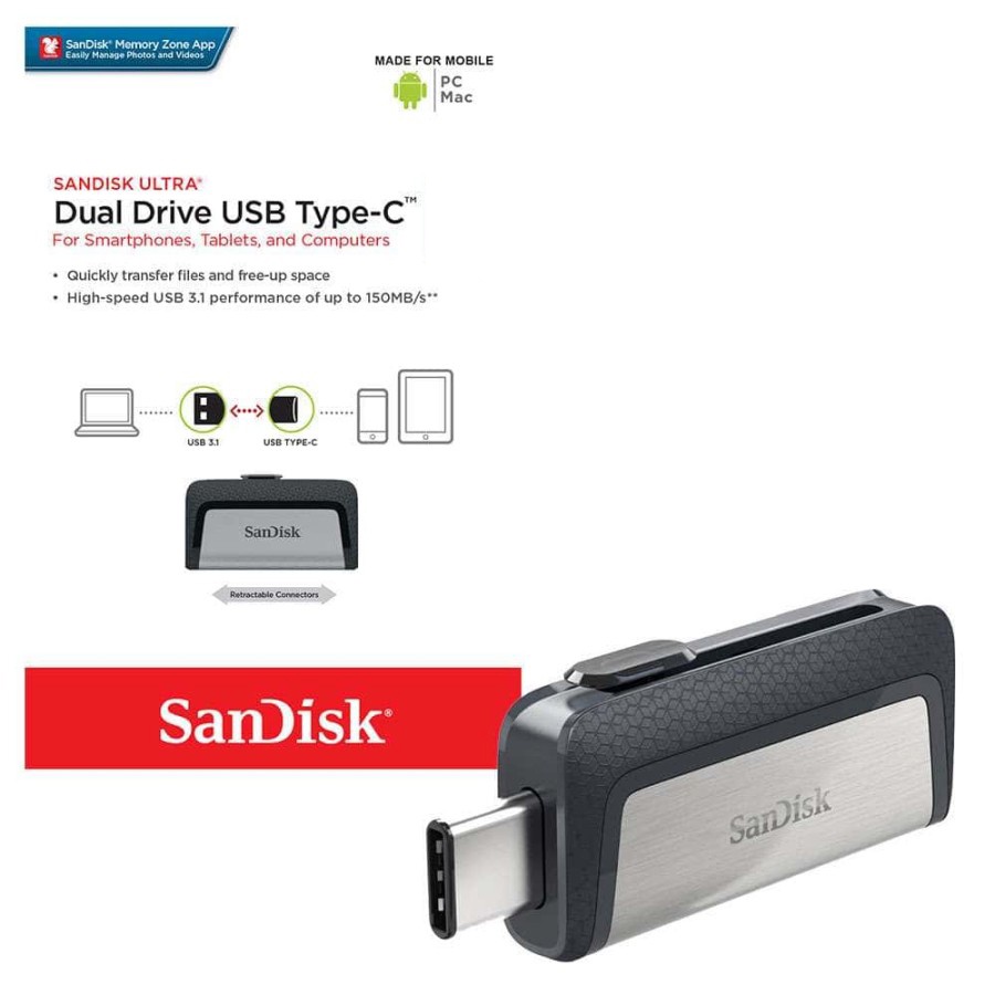 Sandisk Ultra Dual Drive USB Type C