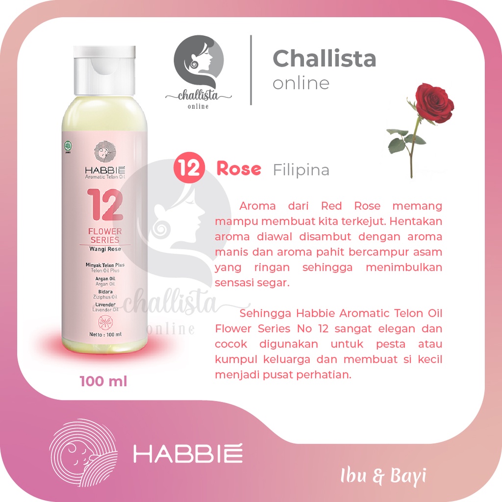 HABBIE MINYAK TELON HABBIE FLOWER SERIES