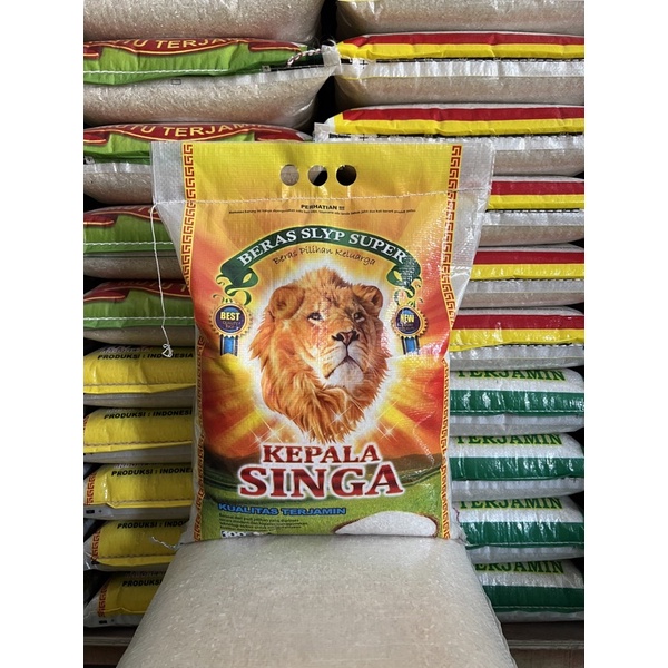 

BERAS KEPALA SINGA ( kualitas premium ) 5 kg